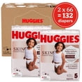 thumbnail image 2 of Huggies Skin Essentials Baby Diapers, Size 5 (27+ lbs), 132 Count, 2 of 9