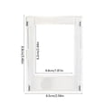thumbnail image 3 of Magnetic Photo Frame for Wall or Fridge | ABS Plastic, No-Drill , Scratch-Resistant Clear Lens | 6.5x8.8cm | Multicolor | Waterproof, Easy Install Display Stand, 3 of 6