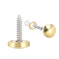 thumbnail image 1 of Unique Bargains Mirror Screws Decorative Caps Cover Nails Polished Gold 14mm 4Pcs, 1 of 1