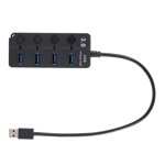 SHOWERORO multiple usb port USB HUB Black 1Set