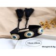 thumbnail image 3 of SNNROO Woven Evil Eyes Stackable Wrap Fabric Bracelets Tassel Adjustable Bracelet Gift For Her, 3 of 6