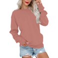thumbnail image 2 of Hauts pour Femmes Manches Longues Amples Décontractés Tunique Plissée Boutonnée Imprimé Halloween Vert Armée L, 2 of 6