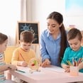 thumbnail image 2 of Wooden Clock Teaching Time Toy Wood Learning Clock Cognitive Toy for Kids Early Learning Educational Toy for Baby Kids Primary Color, 2 of 9