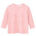 thumbnail image 4 of Bwiyojiz Tailles Mode 110-160 T-Shirt/chemise pour Enfants Uni Manches 3/4 Col Rond, 4 of 5