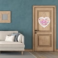 thumbnail image 3 of Signe de Bienvenue de Porte d'Entrée - Signe de Joyeux Jour de Mère en Forme de Coeur Créatif, 3 of 6