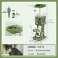 thumbnail image 3 of PawHut 47" Cat Tree Tower with Condo, Ladder, Scratching Posts, Ball, 3 of 10