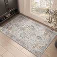 thumbnail image 1 of KUETH 2'x3' Area Rugs for Living Room, Machine Washable Rugs, Non Slip Vintage Lightweight Indoor Rug, Ultra Thin Low Pile Chenille Print Rug for Entrance Bedroom Dining Room Home Office, 1 of 6