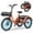 Orange, variant on MOONCOOL TK1 Folding Electric Tricycle, 750W Motor 48V Foldable Ebike Electric Trike for Adults, 20" Fat Tire 3 Wheel Electric Bicycle with Front & Rear Baskets
