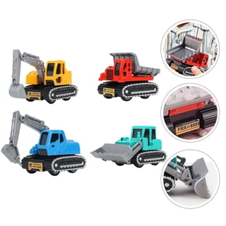 Camion Grue Chantier Charmofun – Double Piste éjectable – 7 Engins – Sons/lumières – Cadeau 3-8 Ans