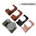 thumbnail image 4 of Graflsoa Étui pour Appareil Photo Fujifilm TP20 avec Sangle Réglable - Couverture Protectrice en Cuir Synthétique Vert Olive, 4 of 6