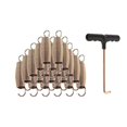 thumbnail image 1 of ZLight 20Pcs Trampoline Springs Heavy Duty Weather Resistant Trampoline Accessories 16cm Silver 9cm, 1 of 6