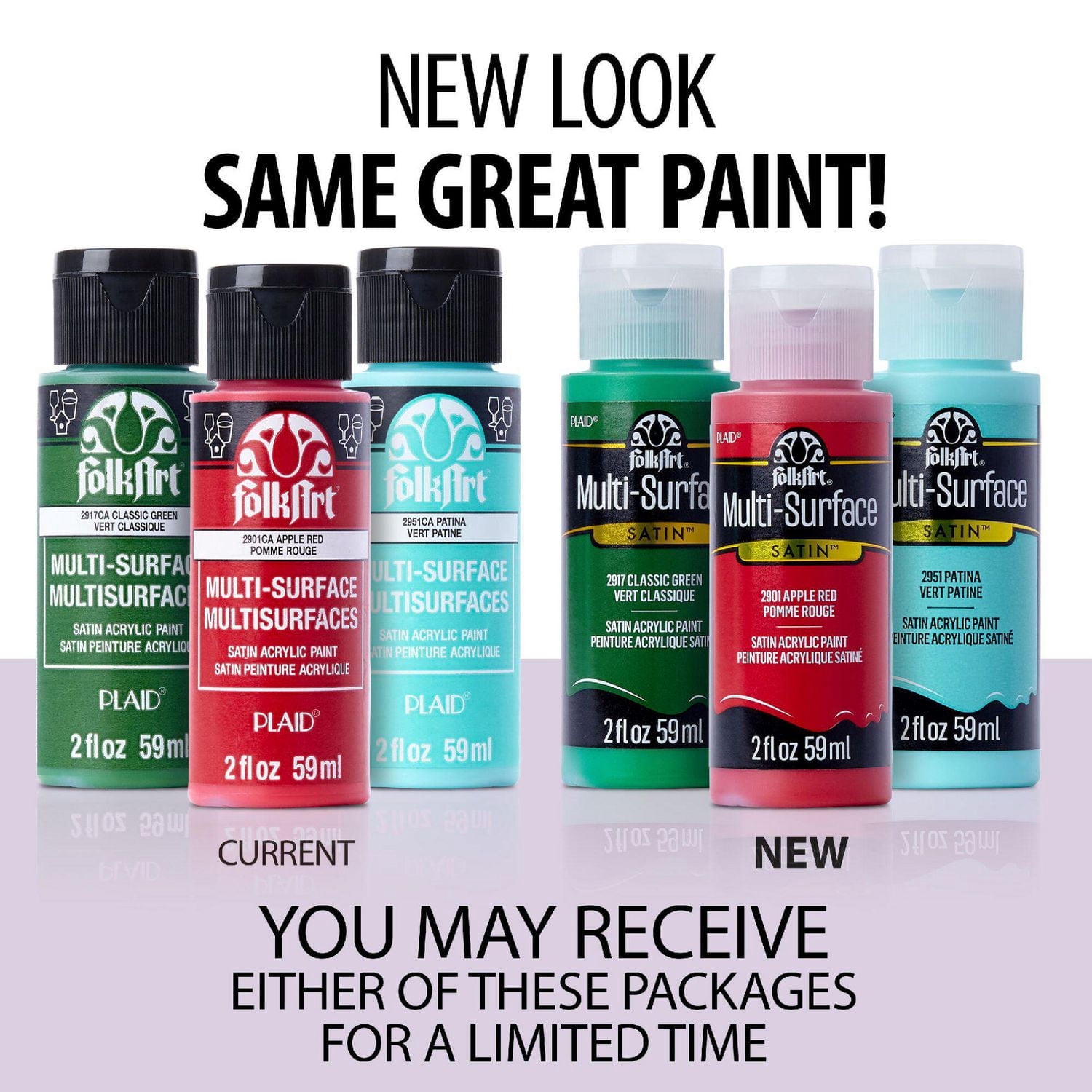 FolkArt Peinture Acrylique Satin Multi-Surface, 2 fl. oz