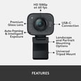 thumbnail image 4 of Logitech StreamCam Plus Full HD Live Streaming Webcam, Graphite, 4 of 11