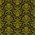 thumbnail image 1 of Ahgly Tapis d'Intérieur Lavable en Machine Carré Transitionnel Jaune Foncé Vert, 8 Pieds Carré, 1 of 7