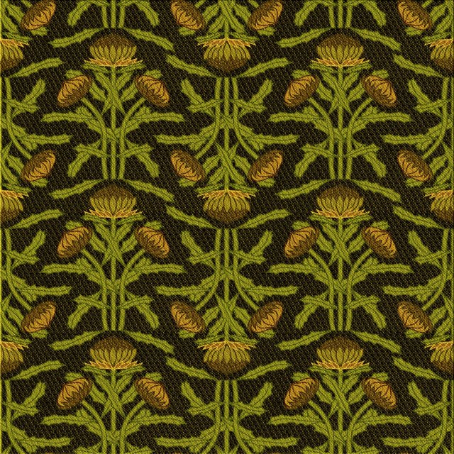 Ahgly Tapis d'Intérieur Lavable en Machine Carré Transitionnel Jaune Foncé Vert, 8 Pieds Carré