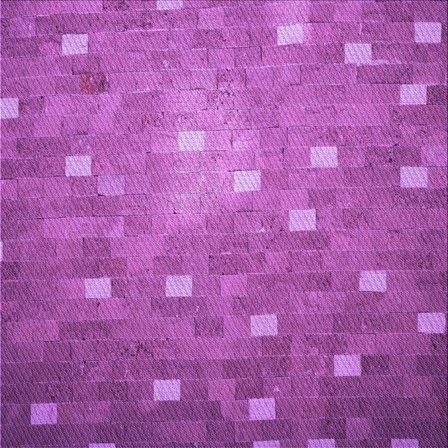 Ahgly Company Machine Washable Indoor Square Transitional Bright Neon Pink Purple Area Rugs, 4' Square
