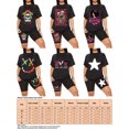 thumbnail image 4 of Innerwin Sweatsuits Short Sleeve Ladies Two Piece Outfit Fitness Crew Neck Loose Fit Jogger Set Style-A XS, 4 of 4