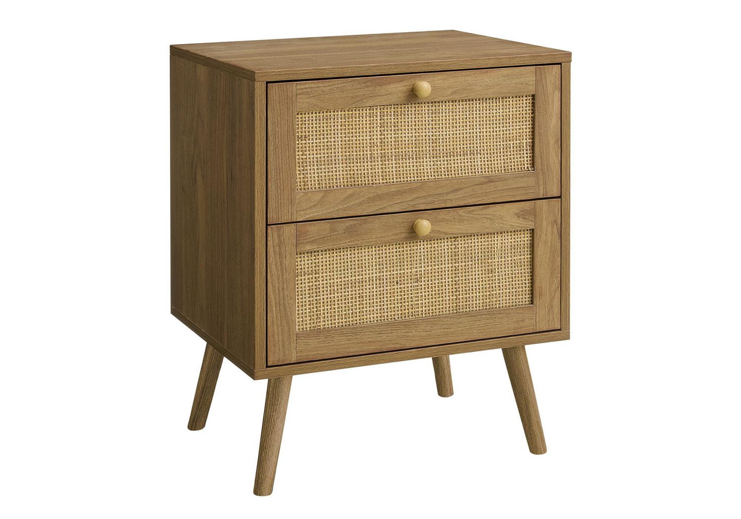 Monarch Specialties Accent Table, Side Table, End, Bedroom, Living Room, Nightstand, Storage Drawer, Walnut Laminate, Modern, Contemporary