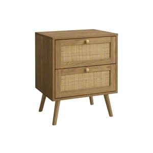 Monarch Specialties Accent Table, Side Table, End, Bedroom, Living Room, Nightstand, Storage Drawer, Walnut Laminate, Modern, Contemporary