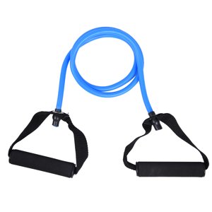 Tube Band Exercise Cord Tube Band With Handles Resistance Band Blue