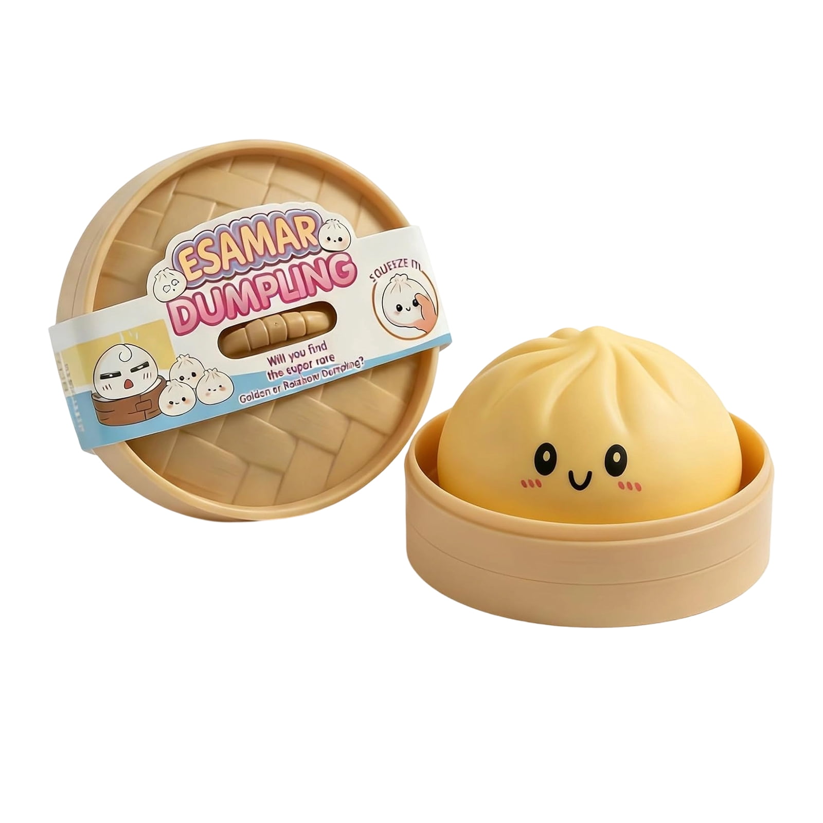 Glitter Dumpling Squishy, Slow Rising Soft Squeeze Toy