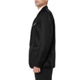 thumbnail image 3 of INSPIRE CHIC Men's Blazer One Button Notched Lapel Chest Pocket Front Flap Blazer S Black, 3 of 5