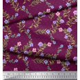 thumbnail image 3 of Soimoi Polyester Crepe Fabric Dot,Leaves & Floral Decor Fabric Printed Yard 42 Inch Wide, 3 of 3