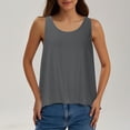 thumbnail image 2 of Dealovy Camisoles pour Femmes Col Ras du Cou Sans Manches Dos Ouvert Hauts de Sortie Blouses Amples Ajustées Camisole, 2 of 7