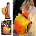 thumbnail image 4 of Miyuadkai Claerance! Large Capacity Hamburger Travel Backpack, Hamburger Backpack Cheeseburge R Backpack Funny Yellow Universe Hamburger Backpack Multi Compartment Burger, 4 of 9