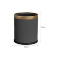 thumbnail image 4 of Open Top Trash Can Trash Bucket Garbage Can for Guestroom Restroom Bathroom Gray, 4 of 9