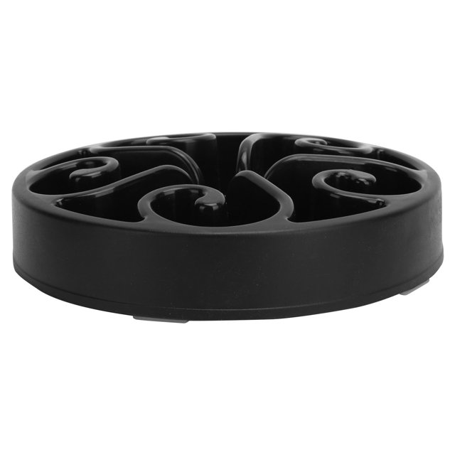 Slow Feeder, Compact Shape Streamlined Bowl Edge Feeding Bowl For Home Green,Black