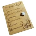 thumbnail image 1 of Jeu de Boisson Gauche Droite Jeu de Boisson pour Adulte Centre Gauche Droite Centre Gauche Droite Jeu de dés Plateau de dés Amusant avec Sac de dés Plateaux de Jeu de Boisson Outil de Jeu de Boisson Planche de Base Roches de Champ de Bataille, 1 of 4