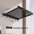 thumbnail image 1 of TIMIFIS Filet de Séchage, Essentiels d'Appartement Support de Séchage pour Balcon Fenêtre Espace Aluminium Séchage Pliable Non Perforé Rétractable Séchage Chaussettes et Chaussures, 1 of 5