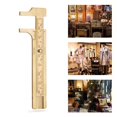 thumbnail image 1 of LHCER Caliper Ruler, mm/inch Vernier Caliper,1pc Brass Sliding Gauge Vernier Caliper Ruler Measuring Tool Double Scales mm/inch, 1 of 8