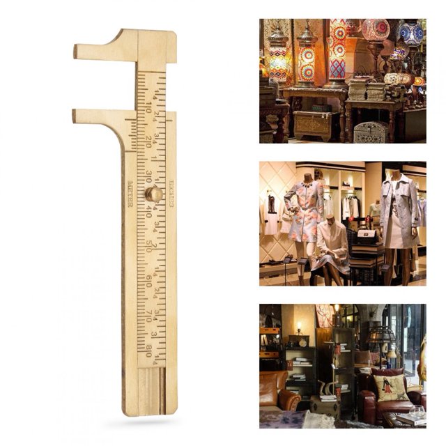 LHCER Caliper Ruler, mm/inch Vernier Caliper,1pc Brass Sliding Gauge Vernier Caliper Ruler Measuring Tool Double Scales mm/inch
