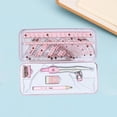 thumbnail image 4 of Rapporteur de Mathématiques Géométrie Crayon Règle Gomme Maison Étudiant Cadeau Rose, 4 of 8