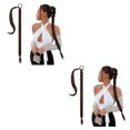 thumbnail image 2 of ziyahi DIY pour Différentes Tresses Extension de Cheveux pour Volume Instantané Extension Queue de Cheval Tressée Changement de Style Brun Foncé 2ensemble, 2 of 6