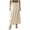 Beige, variant on Women's Half Slip Underskirt Satin Fabric with Lace Hem Elastic Waist for Under Dresses Slip Skirt