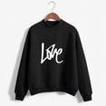 thumbnail image 2 of CEHVOM Femmes Mode Décontractée Imprimé Col Rond Ample Manches Longues Hauts Courts Blouse Chandails Sans Capuche Liquidation, 2 of 5