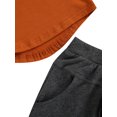 thumbnail image 4 of Kmbangi Little Boys Outfit Short Sleeve Top Printing/Solid Color Shorts, 4 of 9