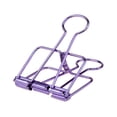 thumbnail image 2 of pitrice 20 Pieces Metal Paper Clip Electroplated Solid Color Replacement Home School Examination Papers Clips Accessories Purple 19mm, 2 of 9