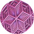thumbnail image 1 of Ahgly Company Machine Washable Indoor Square Transitional Orchid Purple Area Rugs, 3' Square, 1 of 7