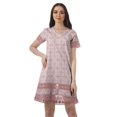 thumbnail image 1 of Moomaya Tenues d'Été Coton Flex Imprimées Robes Courtes pour Femmes Tenue Décontractée, 1 of 4