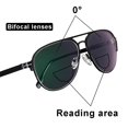 thumbnail image 4 of Photochromic Bifocal Reading Glasses Optical Hyperopia Metal Frame UV400 Sunglasses, 4 of 5