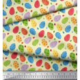 thumbnail image 3 of Soimoi Polyester Crepe Fabric Egg Easter Printed Fabric 1 Yard 52 Inch Wide, 3 of 3