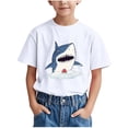 thumbnail image 1 of WRKEKC T-Shirts d'Été pour Garçons, T-Shirts Décontractés pour Garçons, T-Shirts Polyvalents Décontractés à Manches Courtes pour Enfants avec Motif Imprimé et Col Rond, 1 of 6