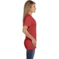 thumbnail image 3 of Hanes T-Shirt à Col en V Nano-T pour Femmes, TP, Rouge Vintage, 3 of 7