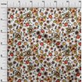 thumbnail image 2 of oneOone Velvet Light Brown Fabric Florals Sewing Material Print Fabric By The Yard 58 Inch Wide, 2 of 4