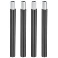 thumbnail image 1 of Uxcell Threaded Extension Rod, 4 Sets 4" M10 x 1mm Fine Thread Lamp Pipe with Lamp Pipe Nipples for Pendant Light Island Lighting Chandeliers Stems, Black, 1 of 7