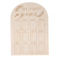 thumbnail image 2 of First Year Milestone Board, Wooden First Year Photo Board  For Kids For Daily Life, 2 of 8